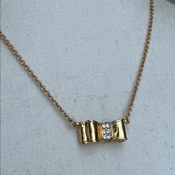 Kate Spade polished bow necklace - NWOT - Picture 3 of 7